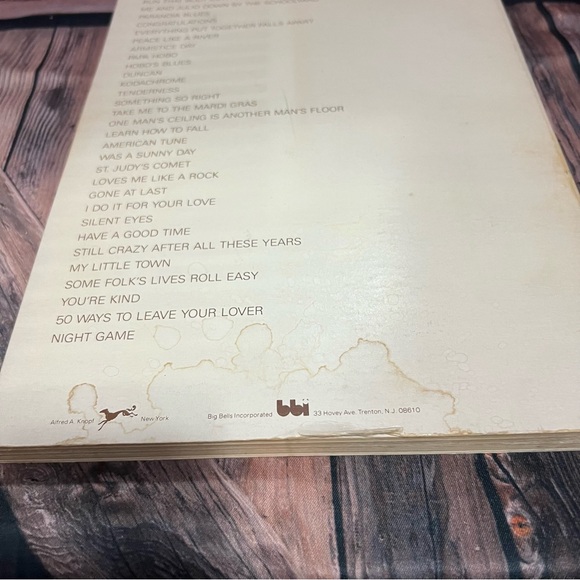 Vintage Paul Simon, New Songs, 1976  song book, sheet music, 30+ songs - Picture 7 of 9